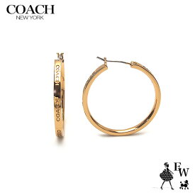 コーチ ピアス CBW15 GLD COACH アウトレット ミディアム フープ ピアス ゴールド エクセルワールド ギフト プレゼントにも レディース ブランド