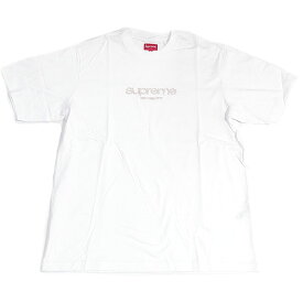 新品 シュプリーム Supreme メンズ Tシャツ 半袖 Supreme BEADED LOGO SS TOP 直営店買付 本物 2022SS SS22KN62 ホワイト Mサイズ あす楽 エクセルワールド ギフト プレゼントにも ブランド