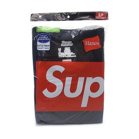 新品 シュプリーム Supreme Tシャツ 3枚パック 半袖 ヘインズ 直営店買付 本物 99HAA23 アメリカSサイズ ブラック あす楽 エクセルワールド ブランド プレゼントにも