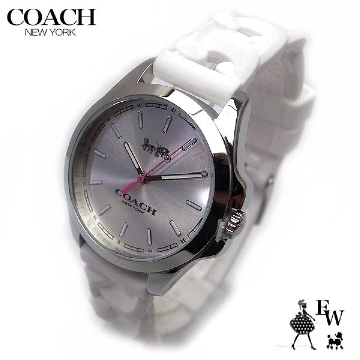 楽天市場】コーチ 時計 レディース C9578 WHT COACH シリコン Libby 