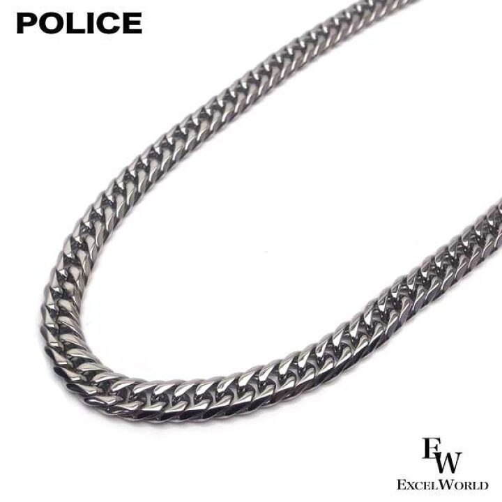 楽天市場】ポリス ネックレス POLICE 喜平 キヘイ 6面 50cm 幅 約9.5mm 