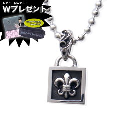 クロムハーツ ネックレス CHROME HEARTS チャーム フレーム BSフレアー 定番モチーフ ユリ の紋章 エクセルワールド ギフト プレゼントにも メンズ ブランド かっこいいネックレス