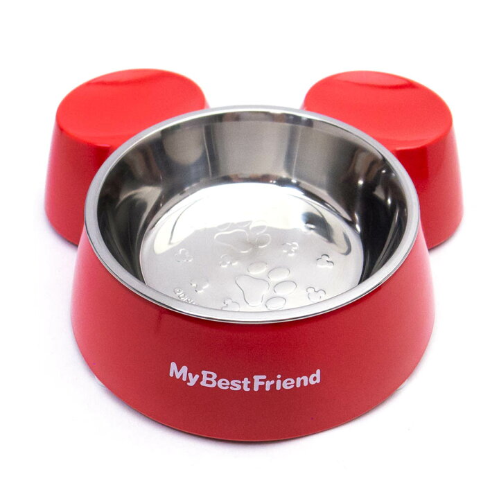 楽天市場 ディズニー ペット グッズ ミッキーのペット用食器 犬 猫 Disney 東京ディズニーリゾート限定 レッド あす楽 エクセルワールド クリスマス バレンタイン ホワイトデー お返し 誕生日 ギフト プレゼントにも ディズニーグッズ エクセルワールド
