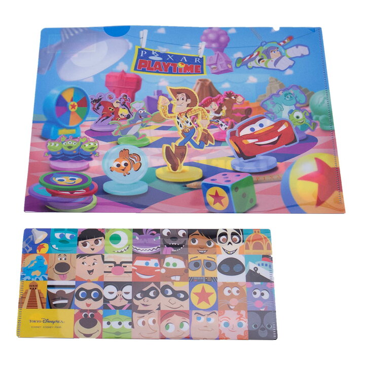 楽天市場 ピクサー プレイタイム19 クリアファイル 2枚セット チケットケース付き ディズニー リゾート限定 あす楽 エクセルワールド クリスマス バレンタイン ホワイトデー お返し 誕生日 ギフト プレゼントにも 文房具 ディズニーグッズ エクセルワールド
