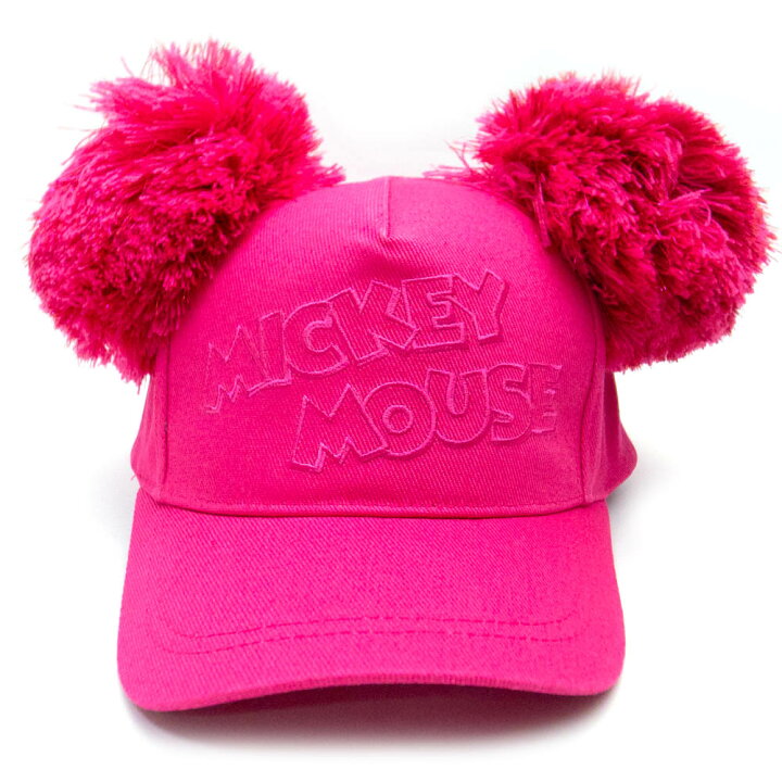 ミッキーマウス ロゴ ファンキャップ 帽子 ピンク 58cm ディズニー リゾート限定 あす楽 エクセルワールド 誕生日 ギフト  プレゼントにも ディズニーグッズ エクセルワールド