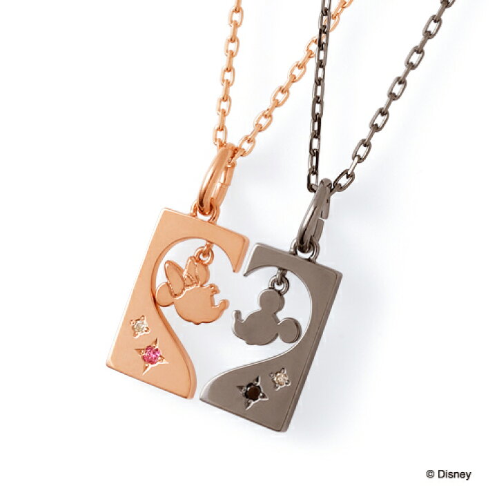 楽天市場 ザ キッス The Kiss ディズニーコレクション ミッキー ミニー Duet ダイヤモンド ペアネックレス ペアリングならザキッス エクセルワールド クリスマス 誕生日 ギフト プレゼントにも ブランド おしゃれ アクセサリー ディズニーグッズ ネックレス Tp1