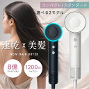 【楽天ランキング1位】SNS話題 大風量 ヘアドライヤー 速乾 ドライヤー マイナスイオン 2タイプ選べる 大風量 軽量 軽…