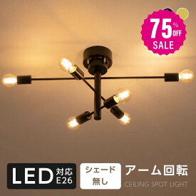 【75%OFFクーポン利用で3100円】LED シーリングライト 6灯 E26 ペンダントライト スポットライト 調光調色 6畳 8畳 天井照明 照明器具 間接照明 リビング照明 ライト おしゃれ 電気 照明 リビングリモコン カフェ風 北欧 モダン b-00009