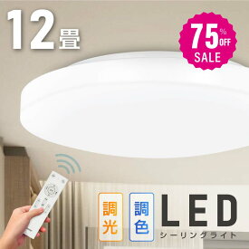 【75%OFFクーポン利用で3430円】シーリングライト led 照明 電気 12畳 LEDシーリングライト リモコン 北欧 明るい 調光 調色 ライト リビング 子供部屋 寝室 和室 洋室 インテリア インテリア照明 b-00029-40