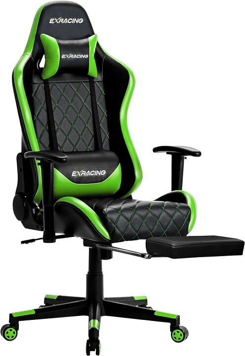 楽天市場】ゲーミングチェア exracing 【楽天7冠】 オットマン