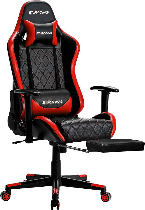 楽天市場】ゲーミングチェア exracing 【楽天7冠】 オットマン