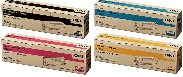 楽天市場】新品 OKI TNR-C3L 2シリーズ 4色 セット 大容量 オキ TNR 