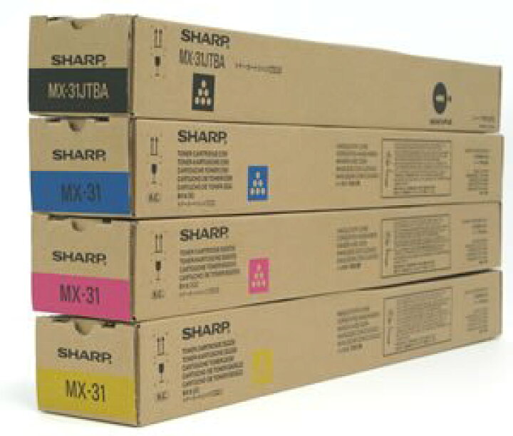 楽天市場】【メーカー純正】新品 SHARP シャープ MX-31JTBA/MA/YA/CA 4  