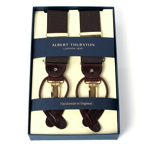 �A���o�[�g�T�[�X�g�� �T�X�y���_�[ �u���E�� �G���X�e�B�b�N(�S��)/ALBERT THURSTON BRACES BROWN Elastic �����Y �u�����h