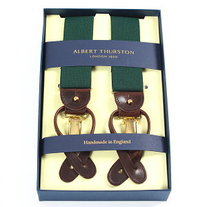 �A���o�[�g�T�[�X�g�� �T�X�y���_�[ �O���[�� �G���X�e�B�b�N(�S��)/ALBERT THURSTON BRACES GREEN Elastic �����Y �u�����h