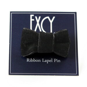 あす楽対応。ちょっとしたプレゼントに。ベルベットリボンラペルピン 日本製 ブラック ネイビー レッド ブラウン