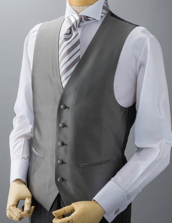 楽天市場 フォーマルベスト グレー シルクジャカード メンズ 日本製 ｅｘｃｙフォーマルコレクション