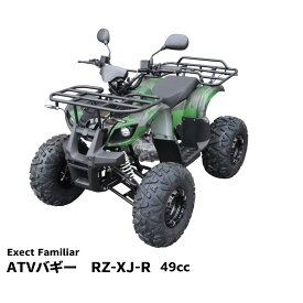 【リニューアル】バギー 四輪 49cc ミニ ATV YH 4サイクルエンジン搭載 RZ-XJ-R【タイヤもスケールアップし装備も充実！】