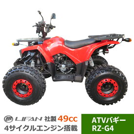 バギー 四輪 49cc ミニ ATV KW 4サイクルエンジン搭載 RZ-G4-49