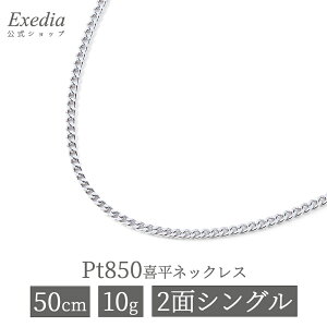 Pt850 �v���`�i850 �약�`�F�[���l�b�N���X 50cm 10g 2�ʃV���O�� �����ǌ��荏�� �z�[���}�[�N �����Y ���f�B�[�X �W���G���[ �L�w�C