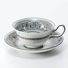 ウェッジウッド (WEDGWOOD) フロレンティーンターコイズ ティーカップ＆ソーサー ピオニー