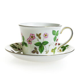 ウェッジウッド (WEDGWOOD) ワイルドストロベリー デルフィー カップ＆ソーサー ブランドBOX付き