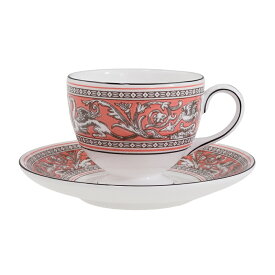 ウェッジウッド (WEDGWOOD) フロレンティーンサーモン ティーカップ＆ソーサー リー