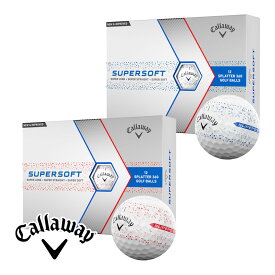 【あす楽可能】キャロウェイ 2024 SUPER SOFT SPLATTER 360 ゴルフ ボール 1ダース(12球) スーパーソフト スプラッター 2024年モデル Callaway