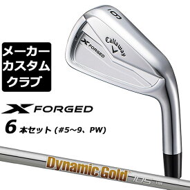 【メーカーカスタム】キャロウェイ X FORGED 2024 右用 アイアン 6本セット (＃5-PW) Dynamic Gold 105 スチールシャフト 日本正規品 Callaway