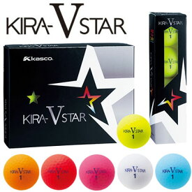 Kasco(キャスコ) KIRA V STAR ゴルフ ボール (12球) =