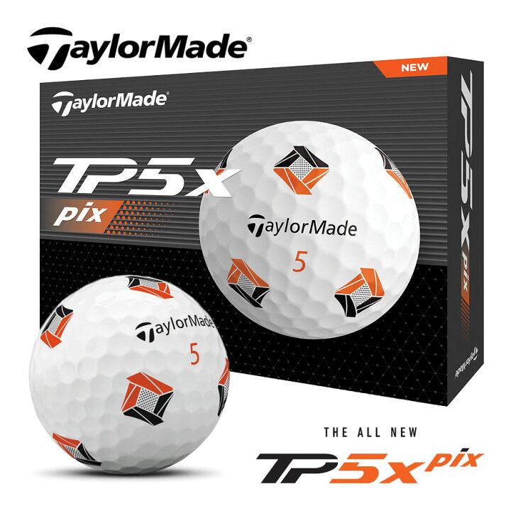 テーラーメイド TaylorMade ゴルフボール 1ダース 12個入 TP5X 2024 