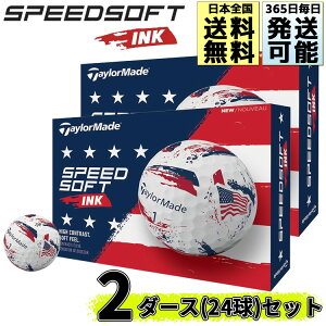 �x�Ɠ��������\ �e�[���[���C�h 2026 �X�s�[�h�\�t�g �C���N USA �S���t�{�[�� 2�_�[�X(24��) SPEEDSOFT INK TaylorMade ���{���K�i �z���C�g ���[ �܂Ƃߔ���