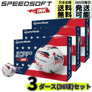 �x�Ɠ��������\ �e�[���[���C�h 2026 �X�s�[�h�\�t�g �C���N USA �S���t�{�[�� 3�_�[�X(36��) SPEEDSOFT INK TaylorMade ���{���K�i �z���C�g ���[ �܂Ƃߔ���