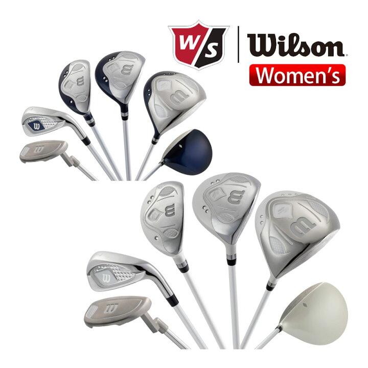 楽天市場】ウィルソン ティアラ ニーノ 8本セット(1W、4W、U6、7I、9I  