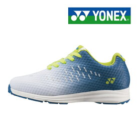 ヨネックス パワークッションエアラスゴルフJ1 シューズ ジュニア SHG-ARJ1 ブルー×ライム 3.5E スパイクレス ゴルフ YONEX