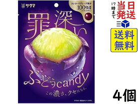 サクマ製菓 罪深いぶどうキャンディ 50g ×4個賞味期限2025/03
