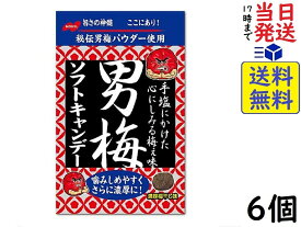 ノーベル 男梅 ソフトキャンデー 35g ×6個賞味期限2025/03