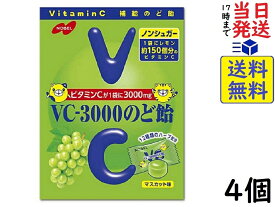 ノーベル VC-3000 のど飴 マスカット 90g ×4個賞味期限2025/01