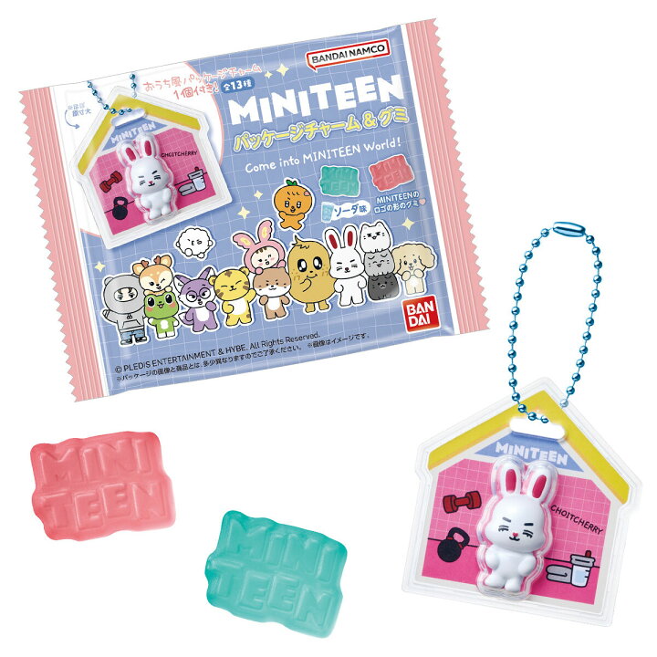 楽天市場】MINITEEN パッケージチャーム&グミ 12個 BOX 食玩 2026/06 