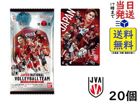 バンダイ(BANDAI) JAPAN NATIONAL VOLLEYBALL TEAM ツインウエハース 2025 20個 BOX 食玩 賞味期限 2026/08
