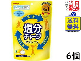 カバヤ食品 塩分チャージタブレッツ 塩レモン 81g ×6個賞味期限2025/12