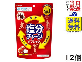 カバヤ食品 塩分チャージタブレッツ 梅 81g×12個賞味期限2028/07