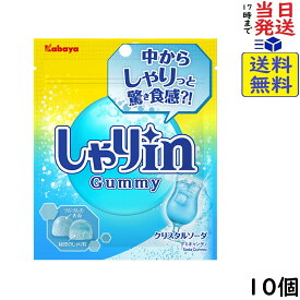 カバヤ食品 しゃりinグミ ソーダ 52g×10個賞味期限2027/02
