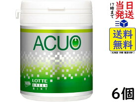 ロッテ ACUO アクオ グリーンミント ファミリーボトル 140g ×6個