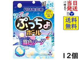 UHA味覚糖 ぷっちょボール 雪色ソーダ 46g ×12個賞味期限2024/09