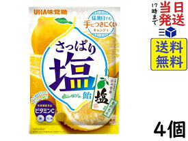 UHA味覚糖 さっぱり塩飴 塩レモン味 64g ×4個 賞味期限2026/04