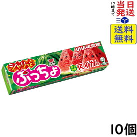UHA味覚糖 ぷっちょスティック シャリっとスイカ 10粒×10個賞味期限2027/04