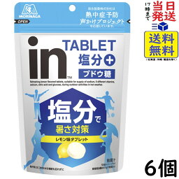 森永製菓 inタブレット塩分プラス 80g×6個