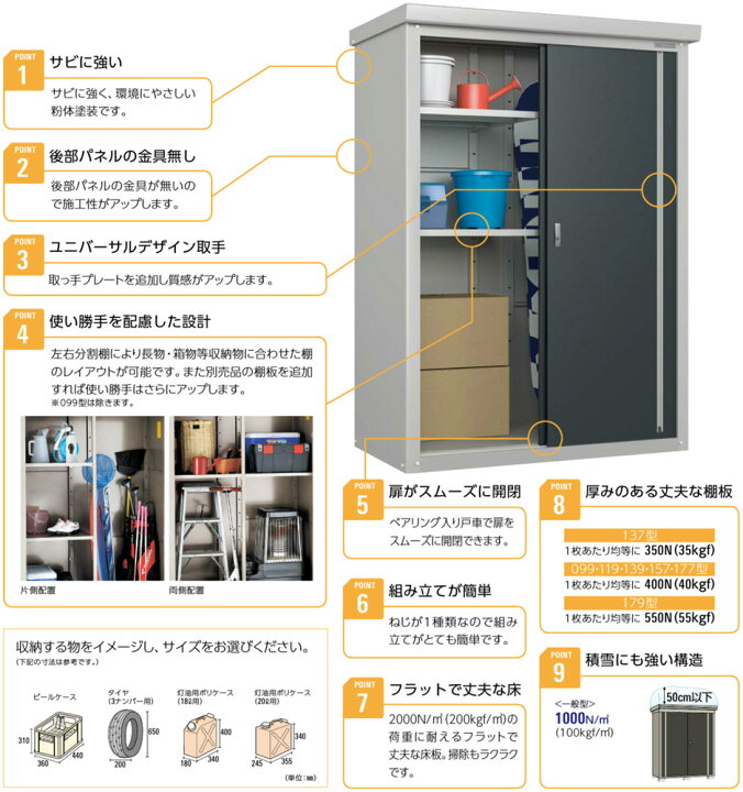楽天市場】ダイケン ミニ物置 DM-GY157小型物置 屋外 物置き 防災保管 