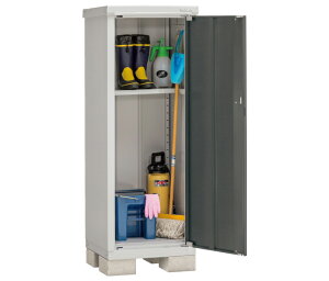 イナバ物置 アイビーストッカー BJX-065DP(半棚タイプ) 物置き 小型 屋外 収納庫